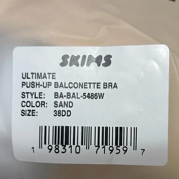 SKIMS - 38DD - Sand - Balconette Push-Up Bras - Picture 2 of 2